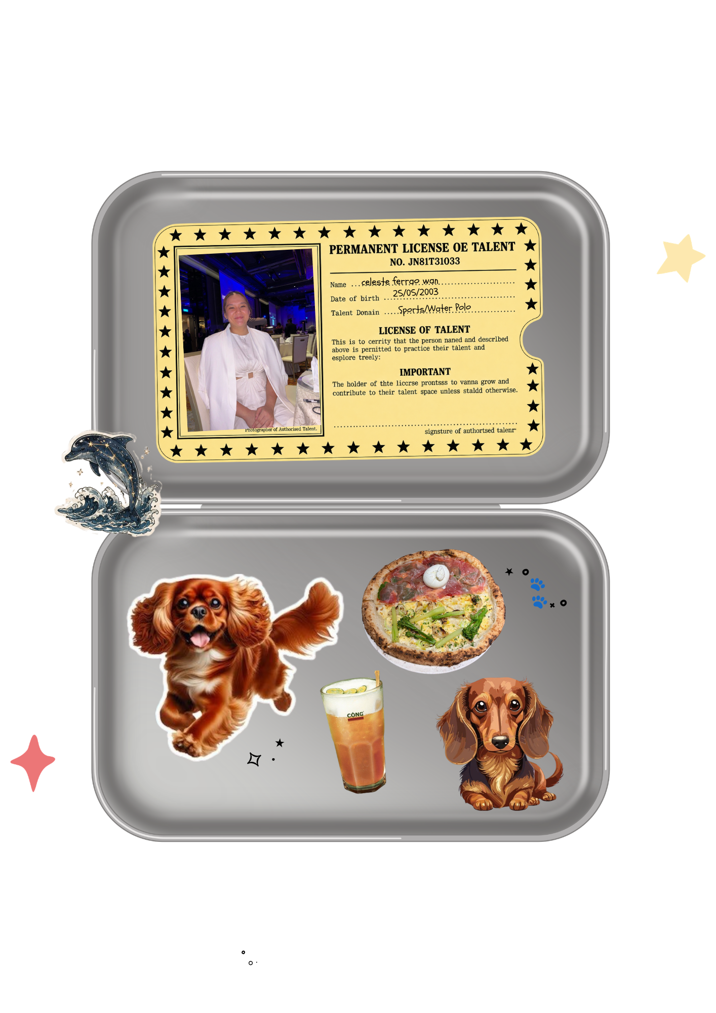 Celeste's constellation tin