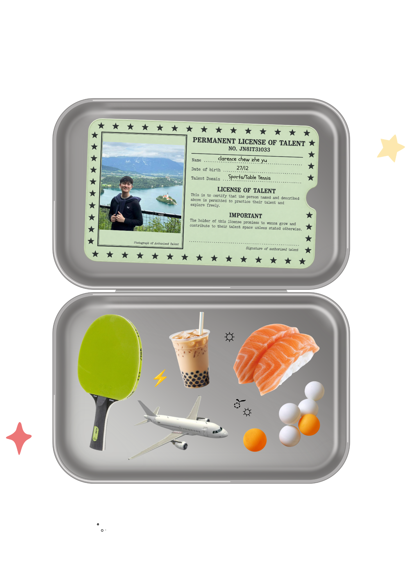 Clarence's constellation tin